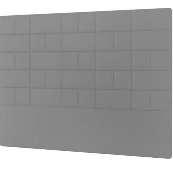 Cabeceira Zurique Plus Viúva 1000mm Linho Cinza - Simbal