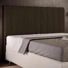Cabeiceira Box King Carrara - 195 Cm - Suede Marrom