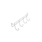 Cabide 4 Ganchos Cromado Niquelart