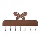 Cabide 7 Ganchos Borboleta - Preto