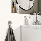 Cabide Aço Inox 6,8x5,5x3,2cm Essential Cromado Sensea