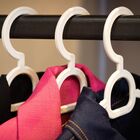 Cabide Adulto Branco De Plástico Kit 30 Unidades