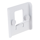 Cabide Alumínio de Parede 3x7x6,5cm Branco Fosco Future