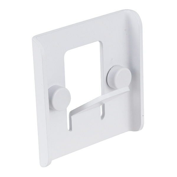 Cabide Alumínio de Parede 3x7x6,5cm Branco Fosco Future