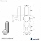 Cabide Com Gancho De Parede (jardins Preto Fosco)