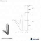 Cabide Com Gancho De Parede (lapa Dourado Fosco)