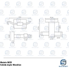 Cabide Com Gancho Duplo (mondrian Preto)