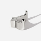 Cabide Com Gancho Duplo De Parede (batel Cromado)