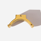 Cabide Com Gancho Duplo De Parede (batel Dourado)