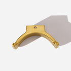 Cabide Com Gancho Duplo De Parede (batel Dourado Fosco)