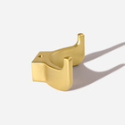 Cabide Com Gancho Duplo De Parede (batel Ouro Fosco)