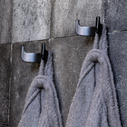 Cabide Com Gancho Duplo De Parede (batel Preto Fosco)