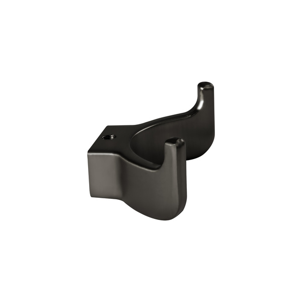 Cabide Com Gancho Duplo De Parede (batel Preto Fosco)