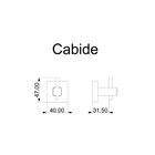Cabide Com Gancho Inox (ducon Square Dourado Fosco)