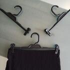 Cabide Com Presilha Preto De Plástico Para Saias Bermudas Cal