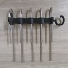 Cabide De Calça De Inox Para 10 Peças Kit C/ 2 - Preto