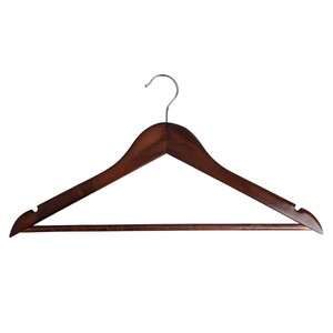 Foto de Cabide de Madeira Escura com Gancho Giratório Natural Oikos