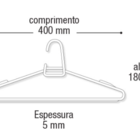 Cabide De Roupas 12 Pçs