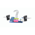 Cabide De Saia E Shorts Cromado Organização Roupa Armario - K