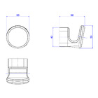 Cabide Deca You 2060.inx104 Inox