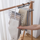 Cabide Dobrável P/ Calças E Bermudas Multiuso Inox Versátil