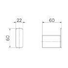 Cabide Docol Flat 960943 Ouro Polido