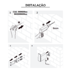 Cabide Docol Flat 960943 Ouro Polido
