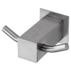 Cabide Duplo Bella Grafite Escovado Fani