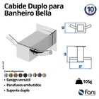 Cabide Duplo Bella Preto Fosco Fani
