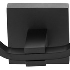 Cabide Duplo Preto Fosco Mod. Quadrado Em Aço Inox