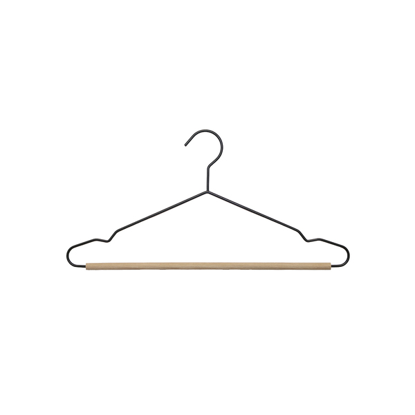 Cabide Ferreiro Com Barras Em Madeira - Oikos Preto U