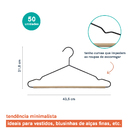 Cabide Ferreiro Com Barras Em Madeira - Oikos Preto U