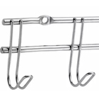 Cabide Fixo Aço Cromado 6 Ganchos Suporte Gravatas Cintos