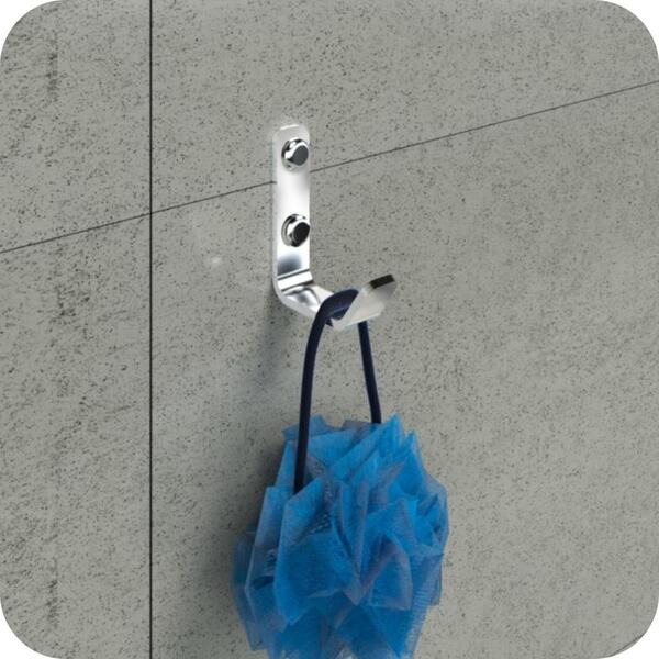 Cabide Gancho De Parede Cromado Para Toalha Plus