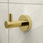 Cabide Gancho Inox Suporte De Parede Dourado Brilhoso Porta T