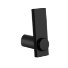 Cabide Gancho Para Banheiro Preto Fosco Patmos Grego Metal