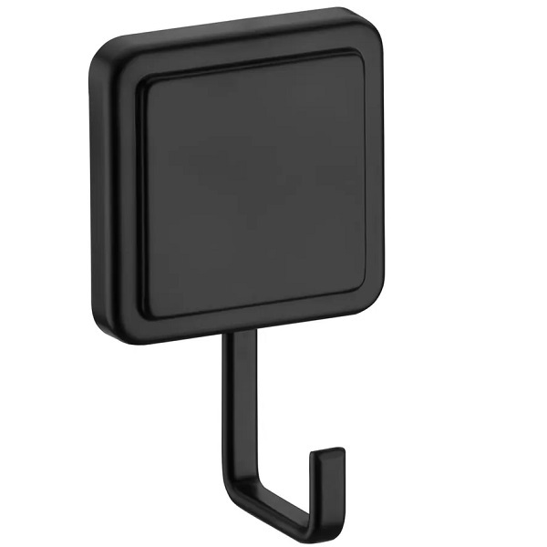 Cabide Gancho Porta Toalha Multiuso Fixaçao Adesivo Preto