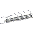 Cabide Ganchos Suporte Porta Gravatas Cintos Aço Deslizante