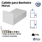 Cabide Horus 4600gl450 Grafite Brilhante Fani