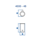 Cabide Ipanema 4600c48 Cromado Fani