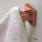 Cabide Luxo Para Banheiro Quadrado Rose Gold