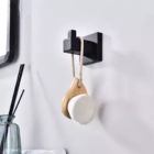 Cabide Metal Black Fosco Aço Porta Toalhas Gancho Preto