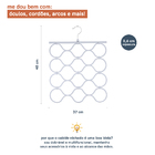 Cabide Multicional Dobrável P/ Acessórios Oikos Azul U