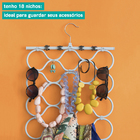 Cabide Multicional Dobrável P/ Acessórios Oikos Azul U