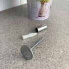 Cabide Multiuso Pino 2cm Cromado Para Espelho De Parede Duler