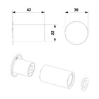 Cabide Nuvem 30mm Jador