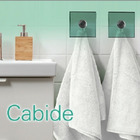 Cabide P/ Banheiro 8x8cm  - 8mm - Incolor