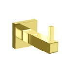 Cabide Para Banheiro 1 Gancho Em Latão Dourado Luxuoso