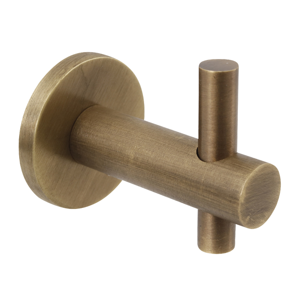 Cabide para Banheiro 1 Gancho Metal Ouro Velho Agata/Tusne Fani