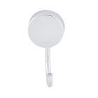 Cabide para Banheiro 1Gancho Metal Brilhante Prata Net Deca